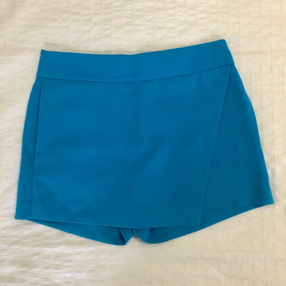 Bright Blue J. Crew Skort Skirt Shorts